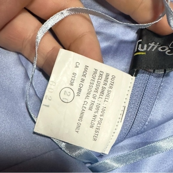 Sissy Princess Long blue tuttobene satin Prom Formal dress Ball Gown XL CD TS - Picture 5 of 5